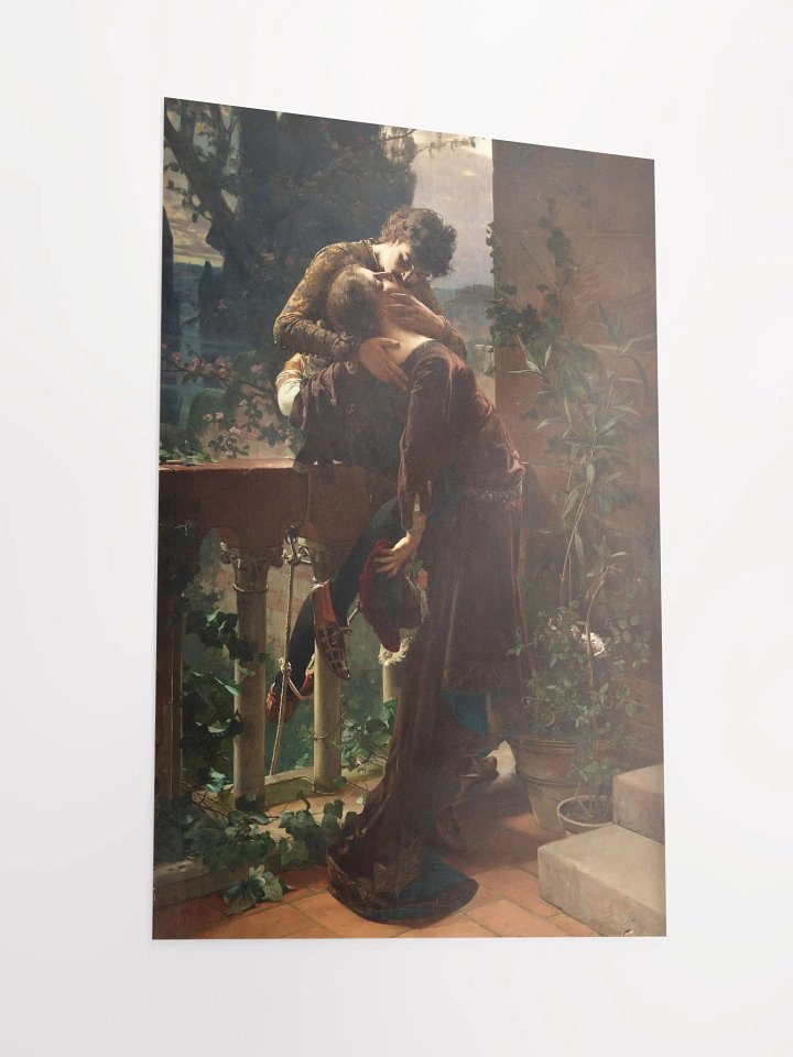 ''Romeo and Juliet on the Balcony'' by Julius Kronberg Poster (12