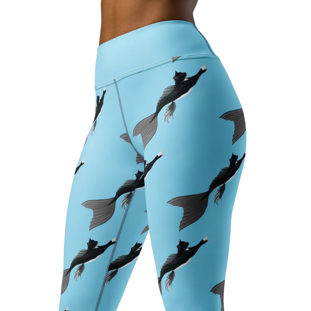 Mermeow Swimming Yoga Pants product image (1)