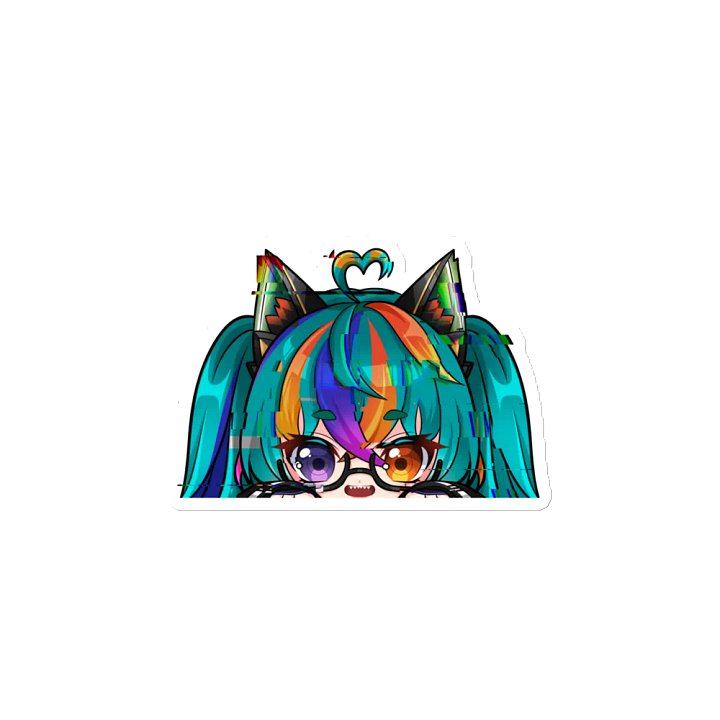 Glitchy Neko Zombii Die-Cut Magnets product image (2)