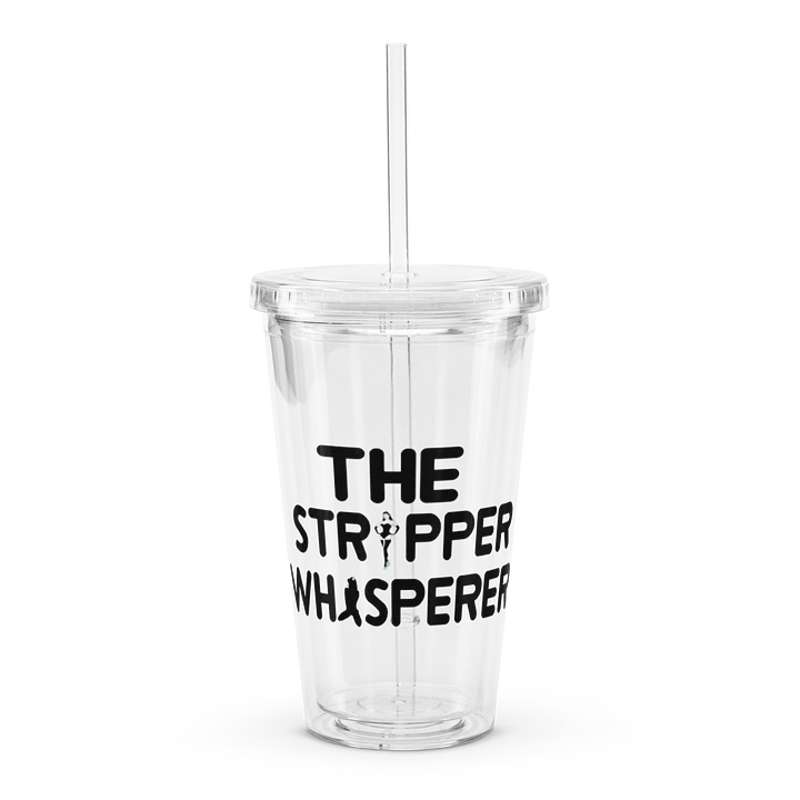 vector lettering clear plastic tumbler product image (1)