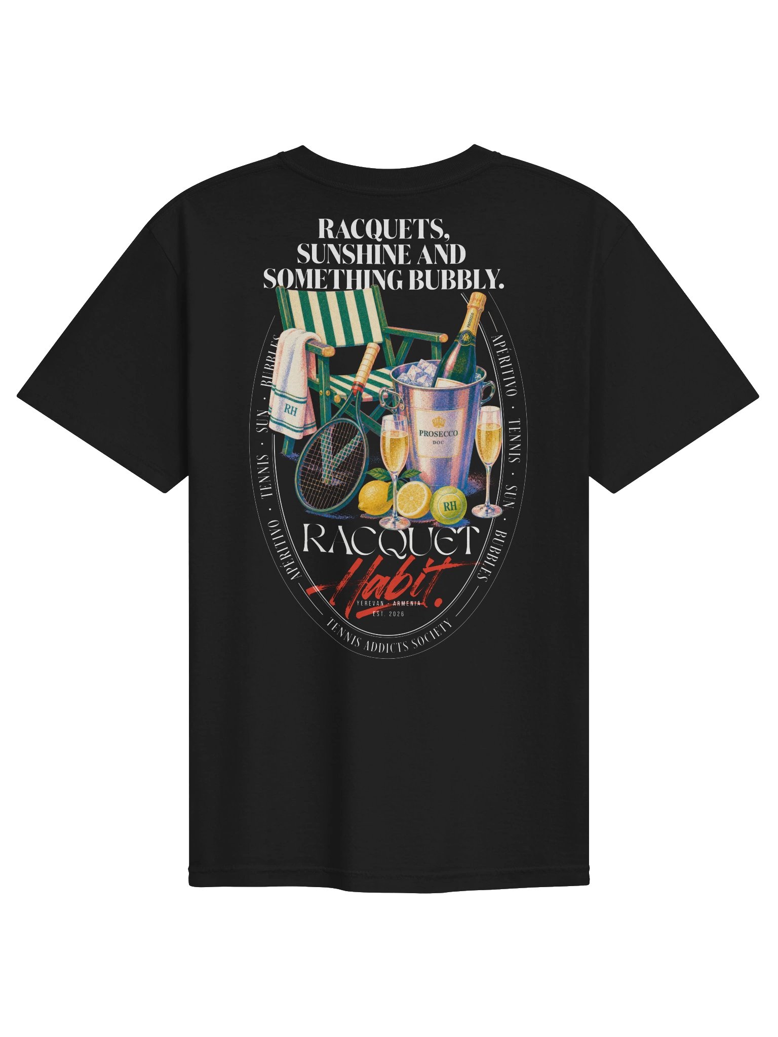Racquets, Sunshine & Something Bubbly Oversized Night Tee product image (2)