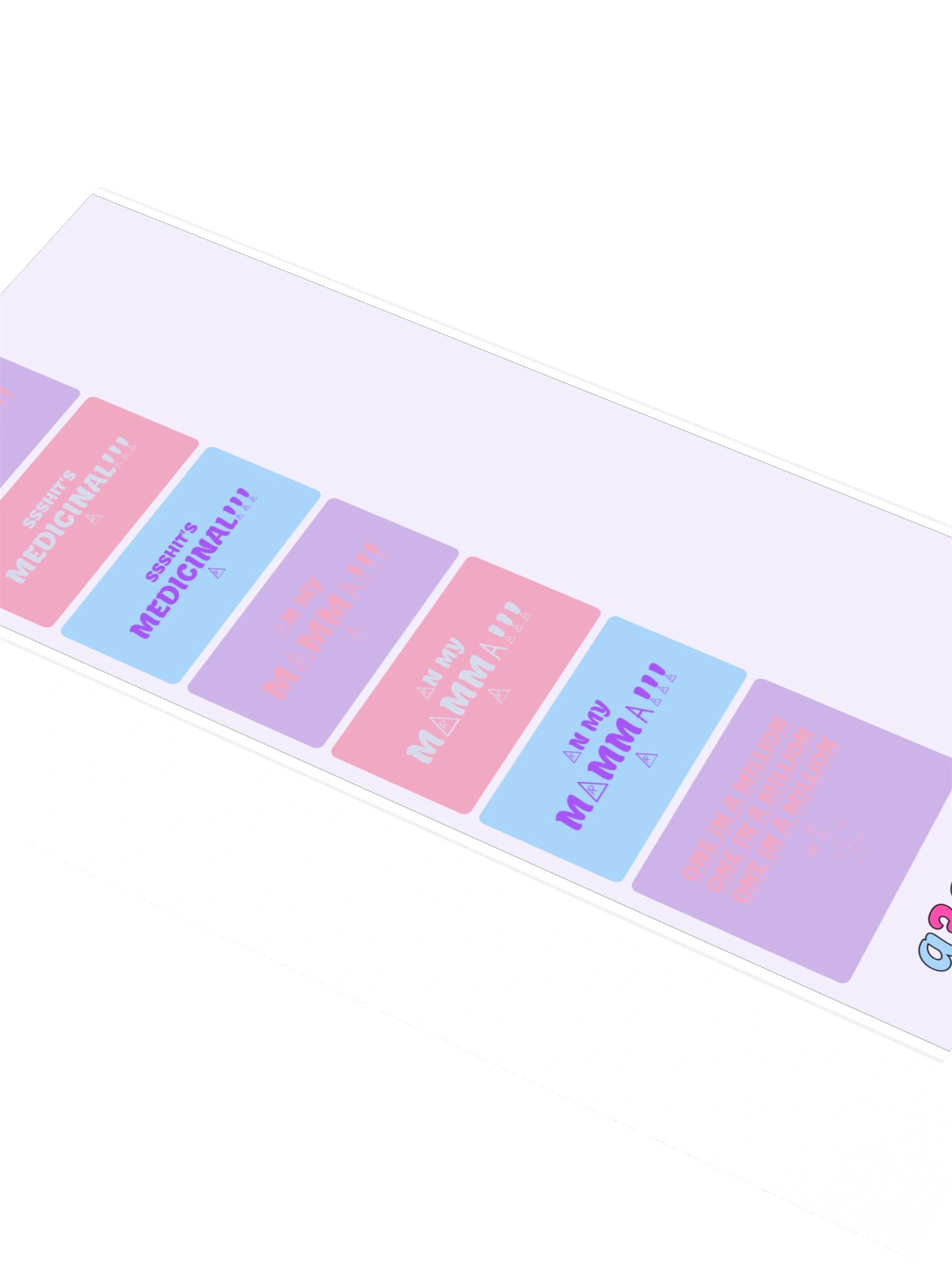 Mega Sticker Pack Vol 2 — Catchphrases · Block Sheet 1 product image (2)