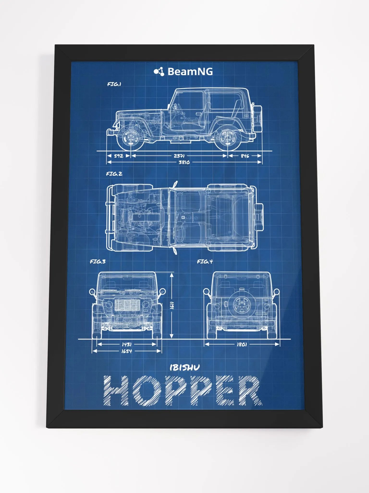 Framed Poster: Ibishu Hopper Blueprint product image (4)