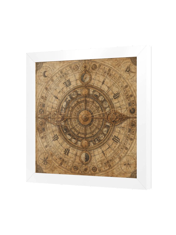 The Chronos Engine – Framed Square Poster (White Frame) product image (2)