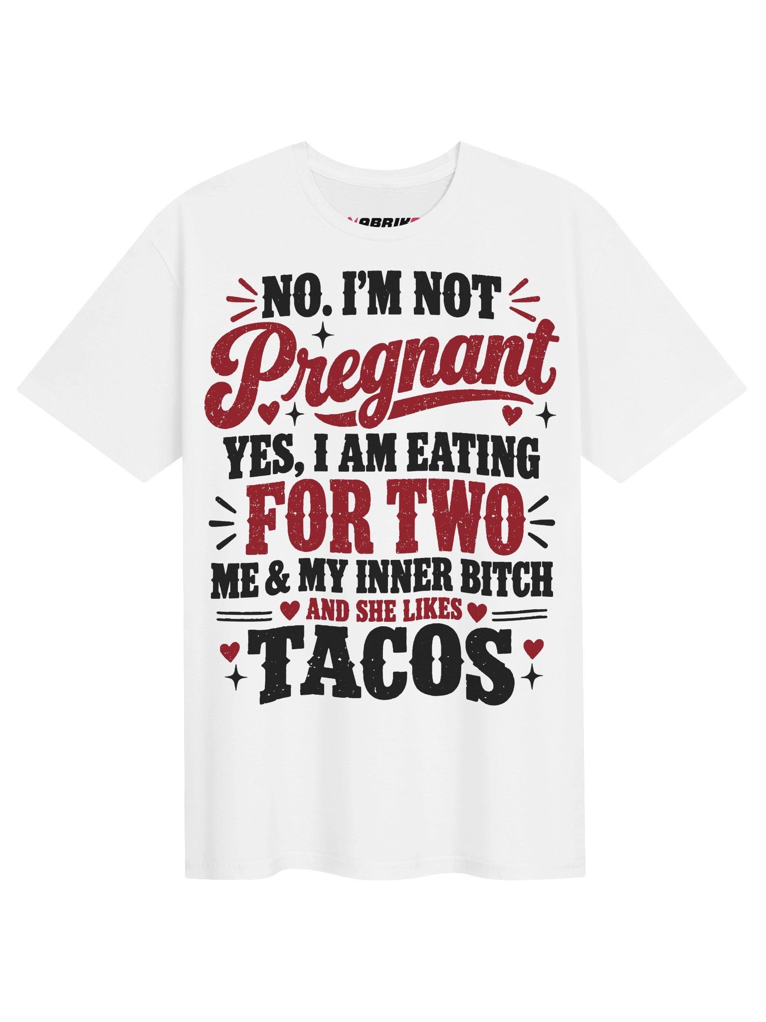 Eating For Two Tacos Funny T-Shirt product image (1)