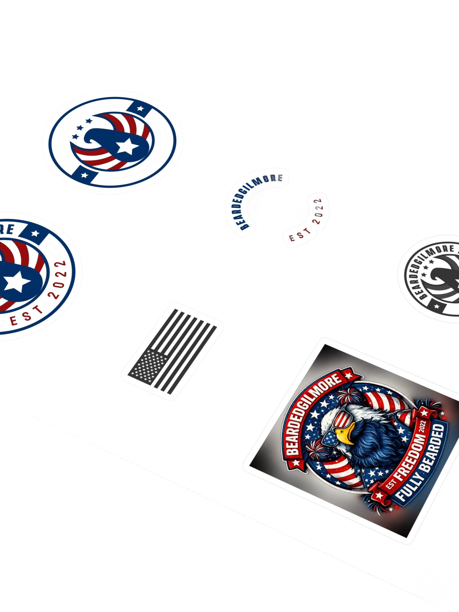 BeardedGilmore Freedom Sticker Sheet product image (2)