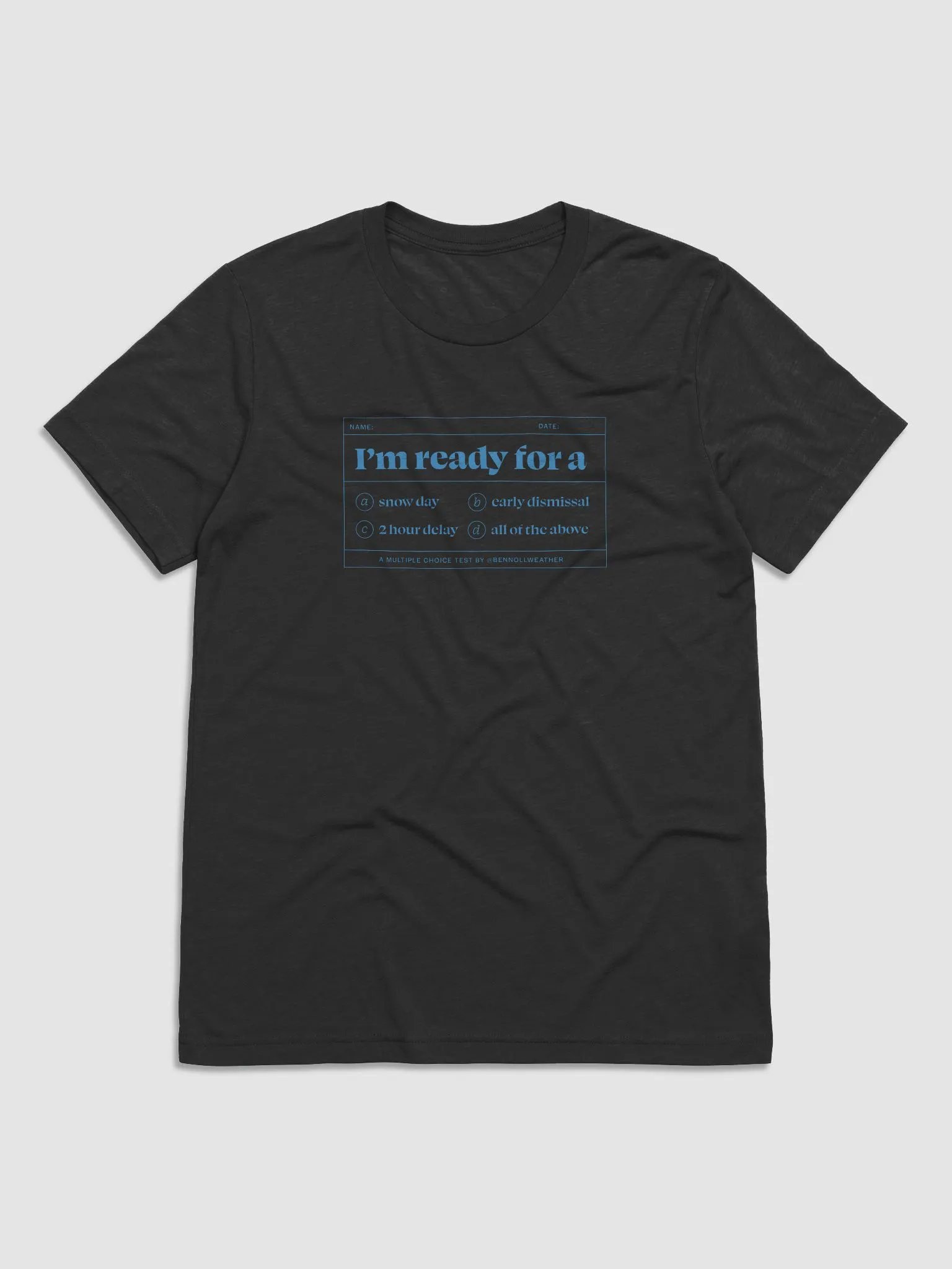 I'm ready t-shirt ❄️ (blue logo) product image (1)