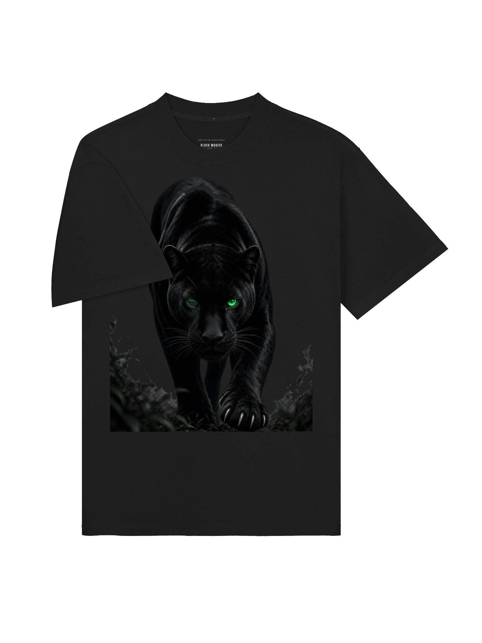 BLACK MAGICK — Black Cat · Tee · Faded Black product image (3)