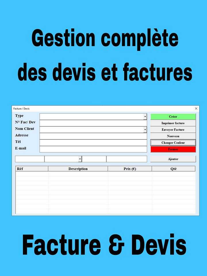 Application de facturation sur excel product image (2)
