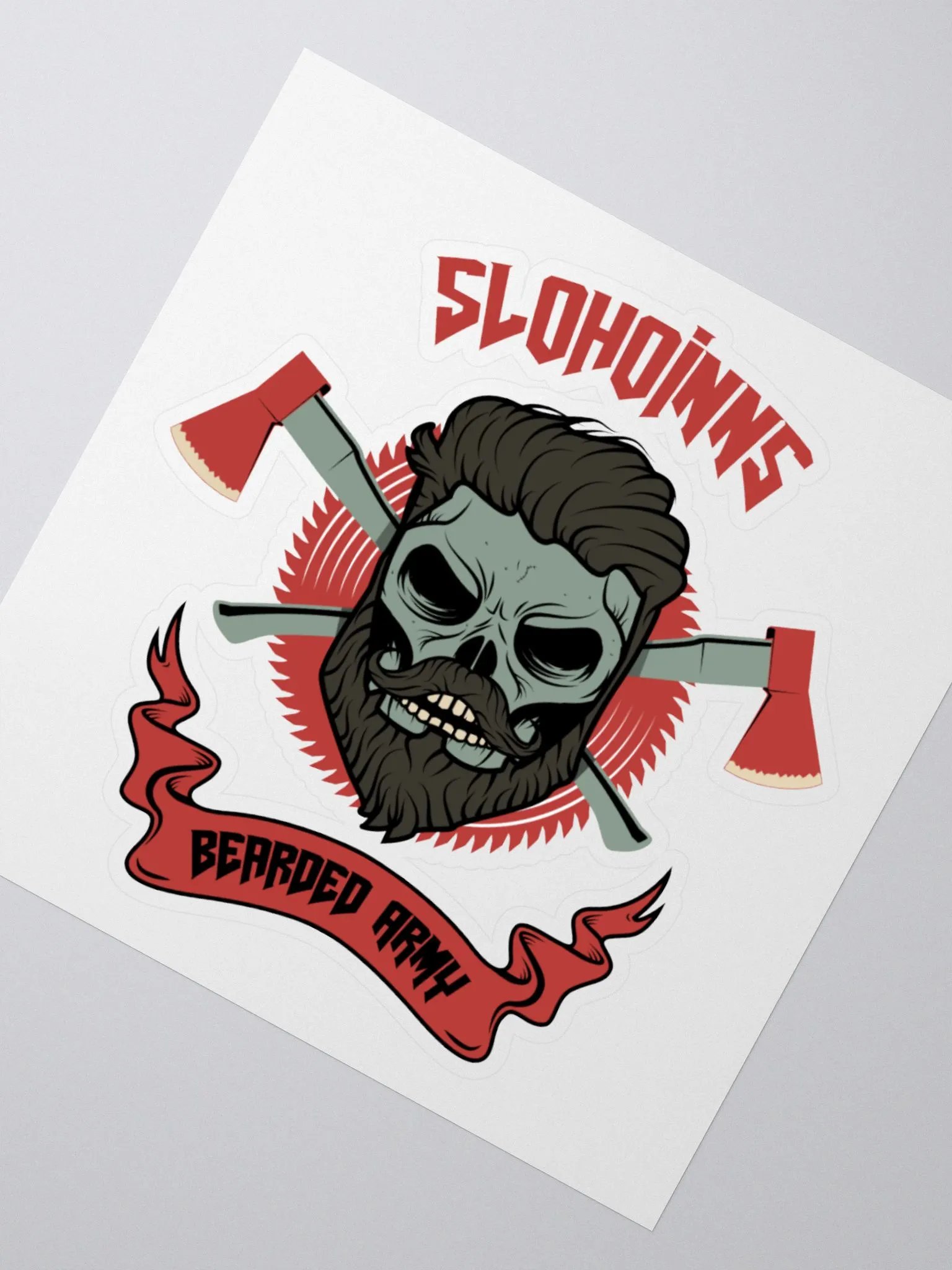 Slohoinns bearded army sticker product image (4)