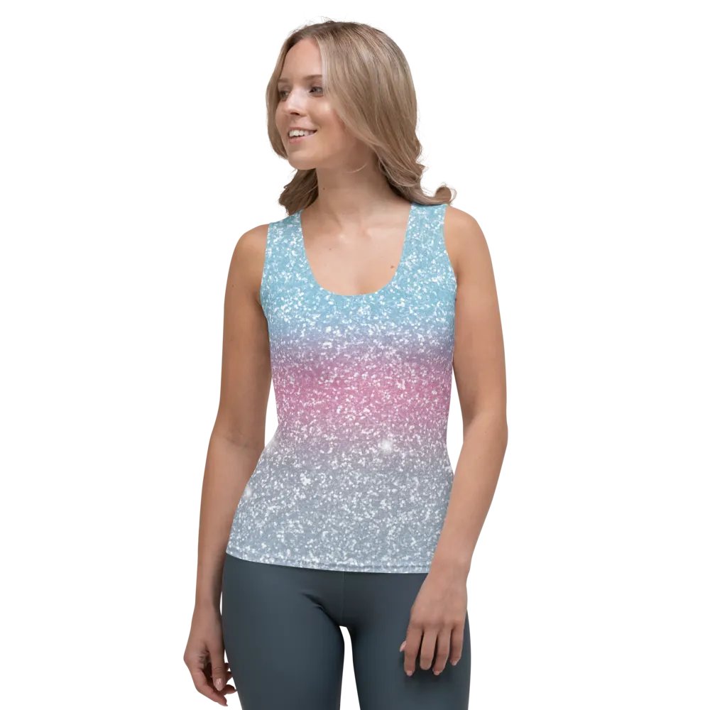 Glitter Unicorn Texture Design Tank Top (4) product image (1)