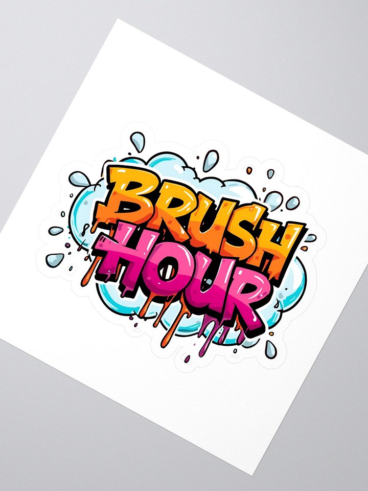Brush Hour Sticker product image (2)