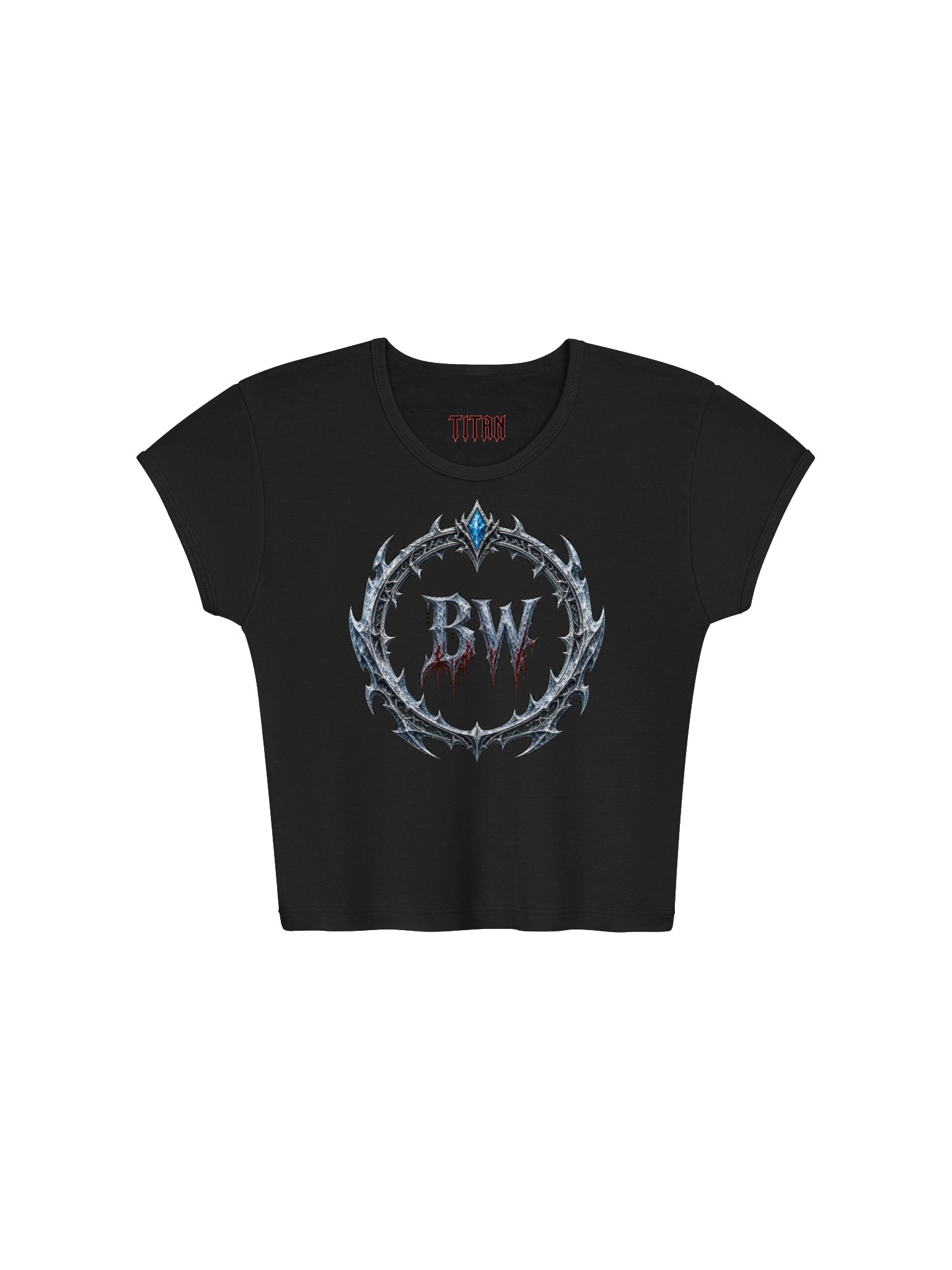 BW Gothic Crystal Emblem Crop Tee product image (1)