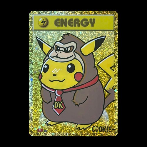 Pikachu classic poncho donkey Kong sketch and auto by @mattsworlds original concept and illustration , hand drawn on card
Gra...