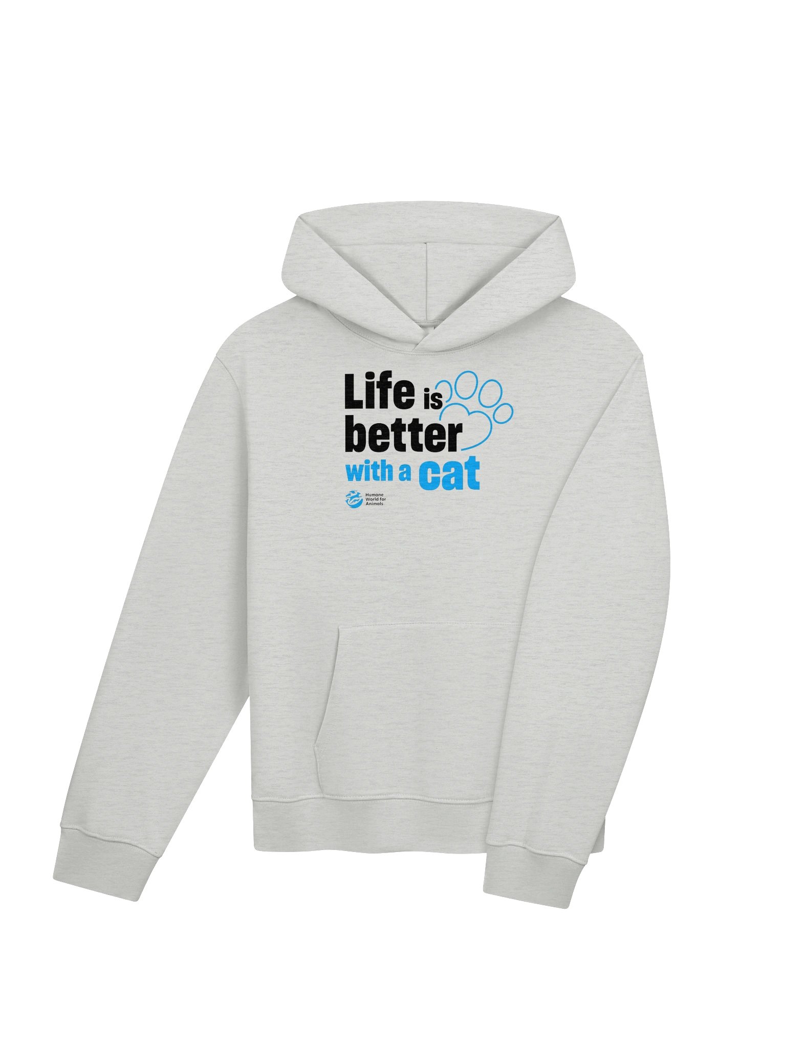 Life is better with a cat - Typographic - Hoodie product image (4)