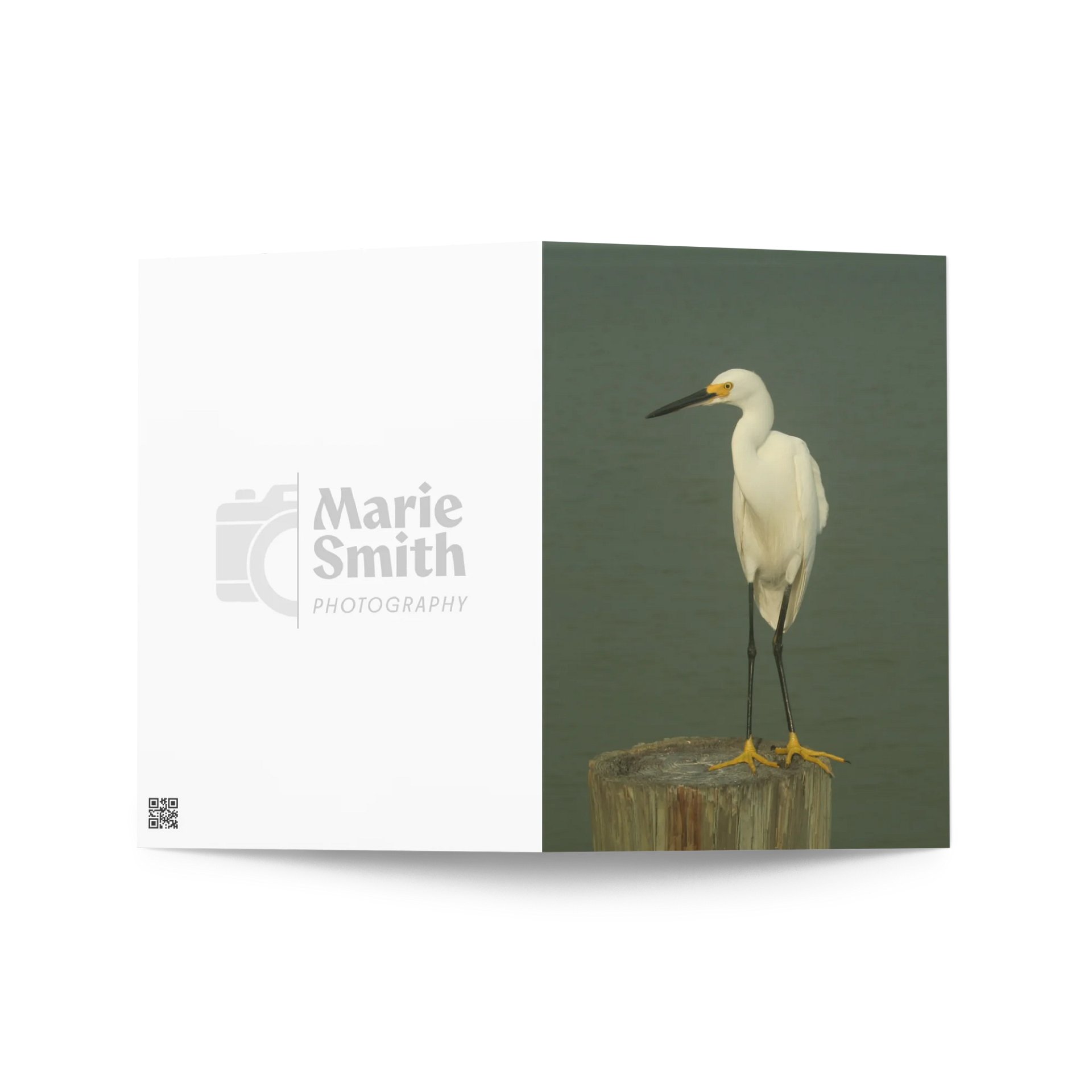 Egret Elegance Greeting Card product image (2)