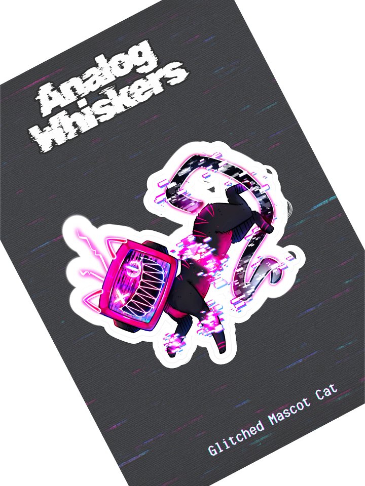 Analog Whiskers | Glitched Mascot Cat product image (1)