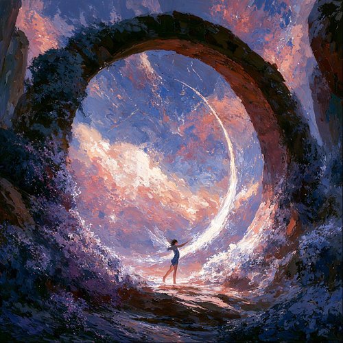 The spiral finds her. Or perhaps she has always been spiraling, and only now does she recognize the pattern. The stone walls ...