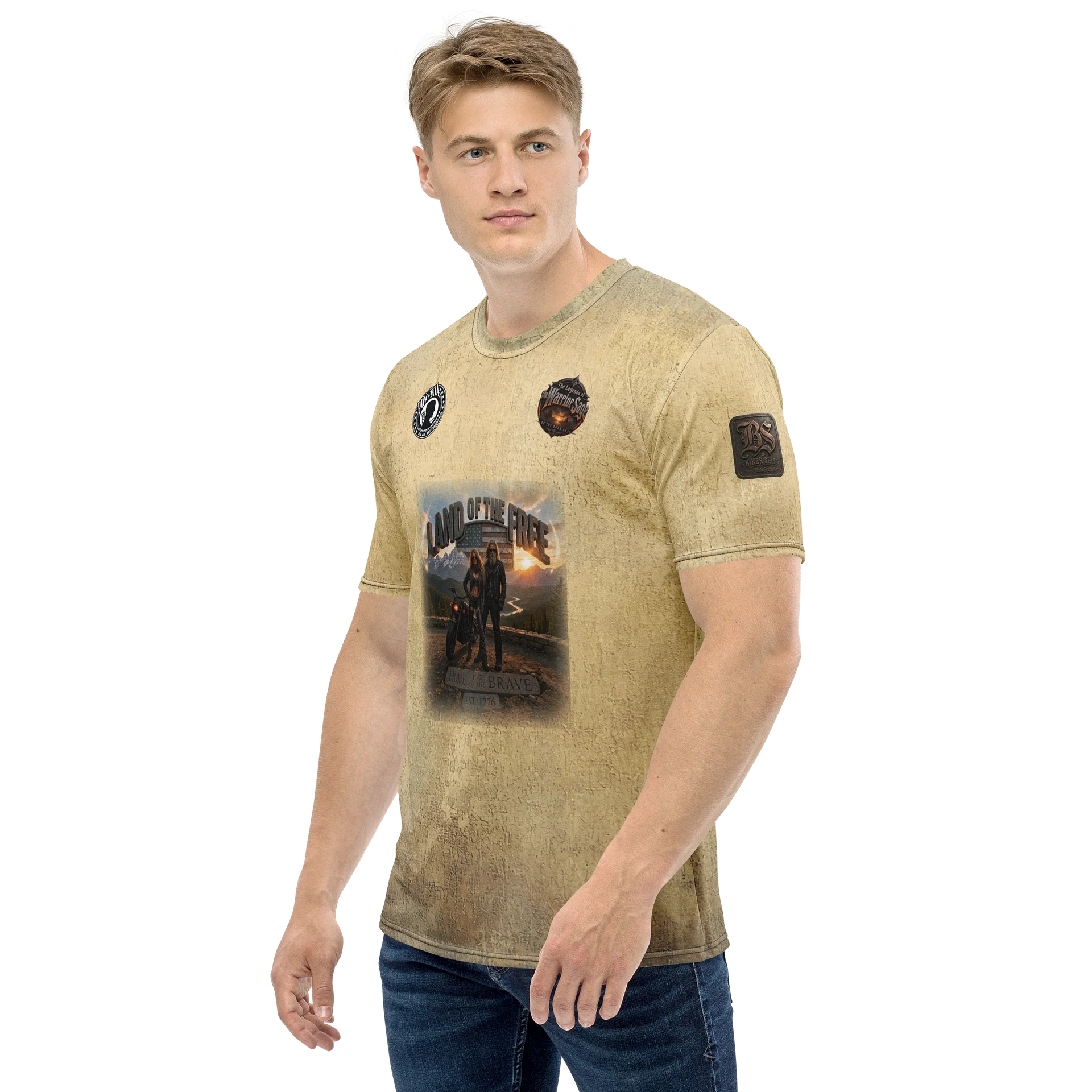 Warrior Sage Land of the Free MötoGraffitti Tee product image (3)