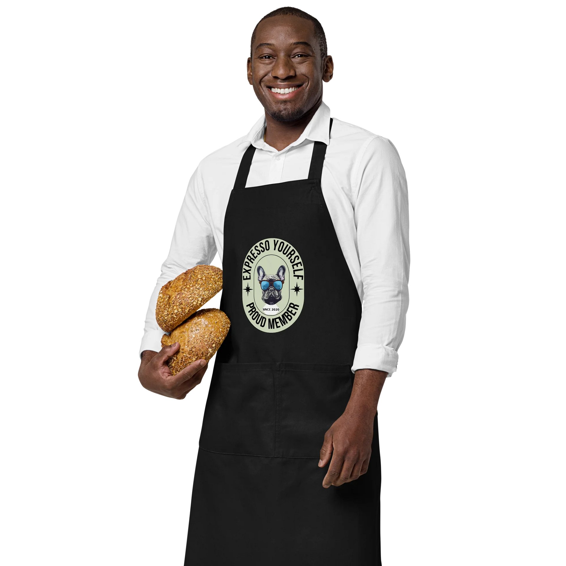 Expressive Bulldog Organic Cotton Apron product image (3)