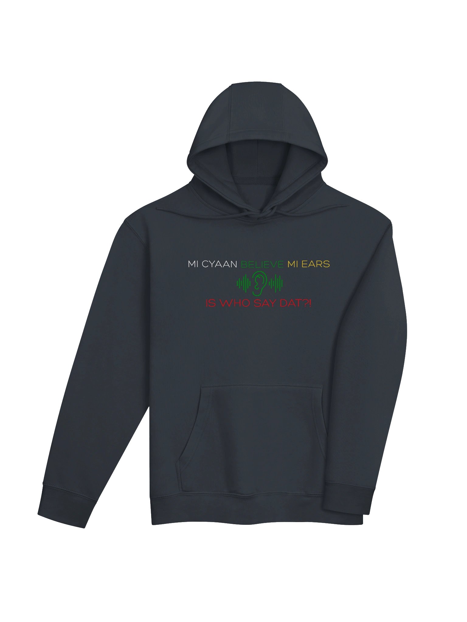 Mi Cyaan Believe Mi Ears Bold Hoodie product image (4)