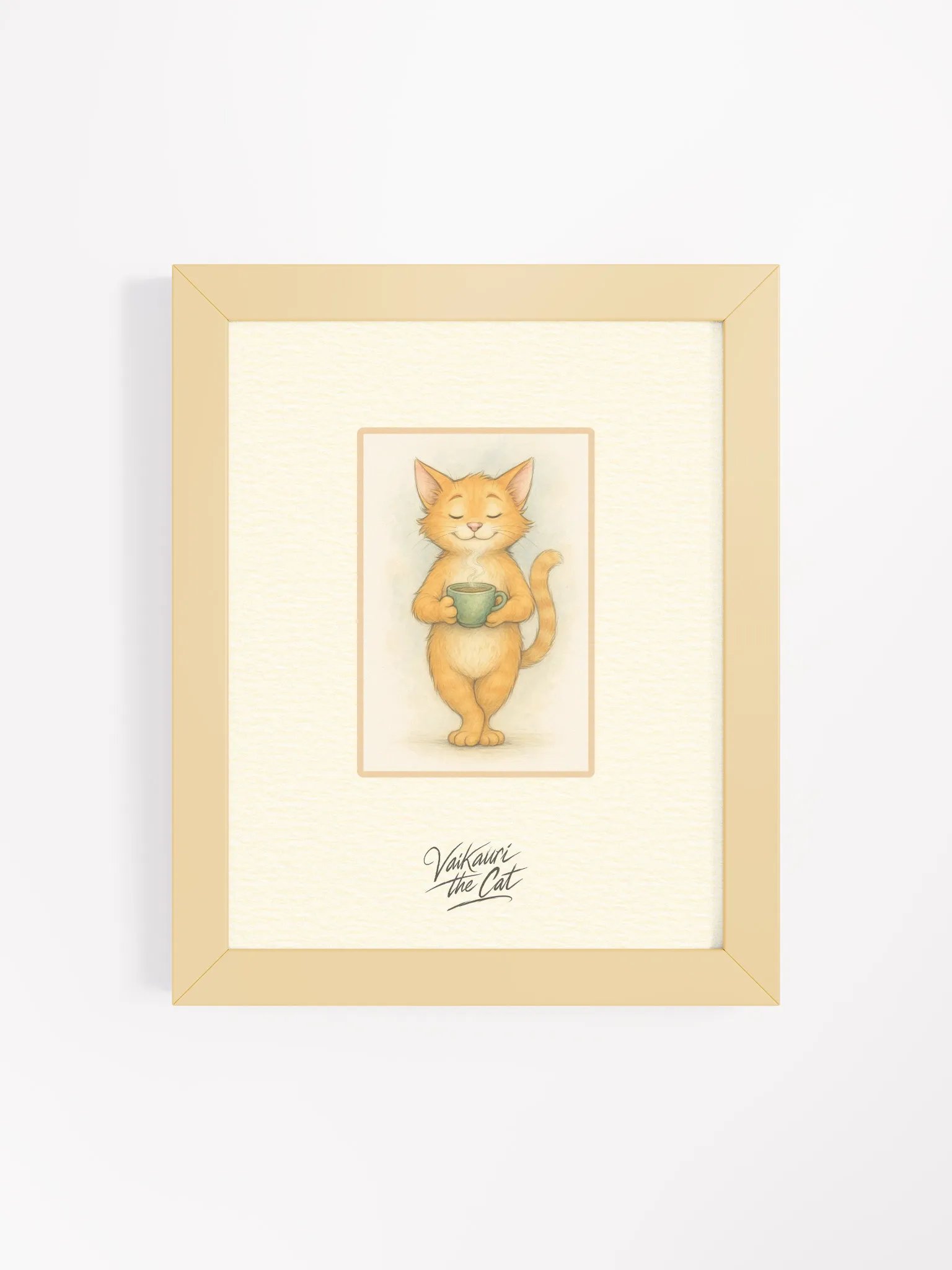 Vaikauri the Cat Framed Matte Artprint product image (7)