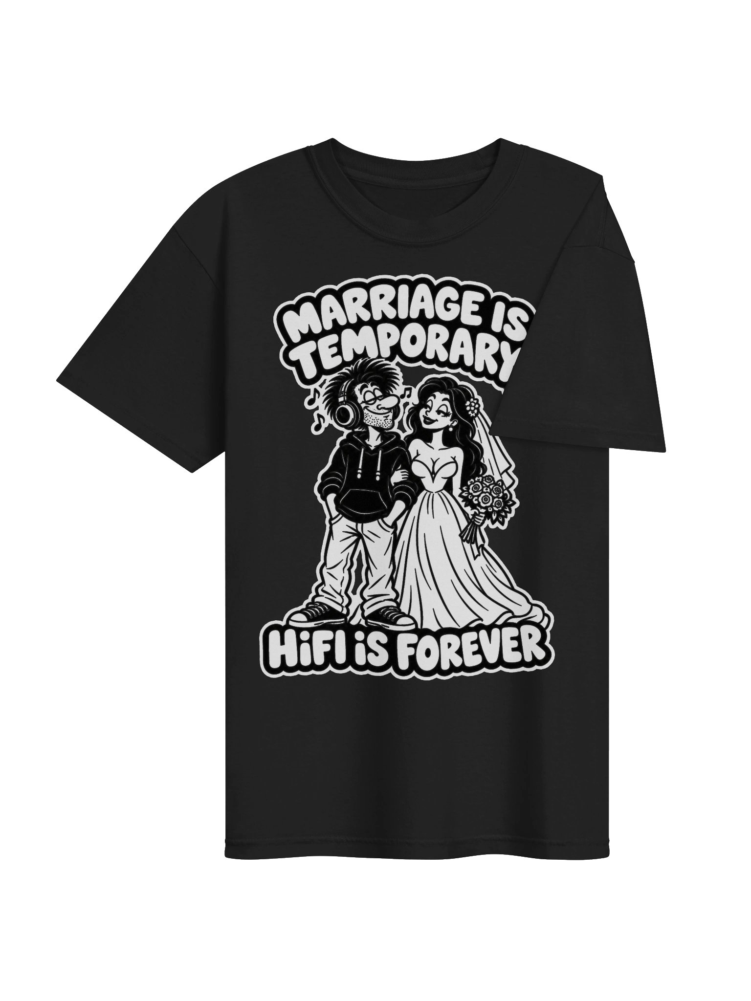Marriage is Temporary, Hifi is Forever - Dyed Heavy T-Shirt product image (4)