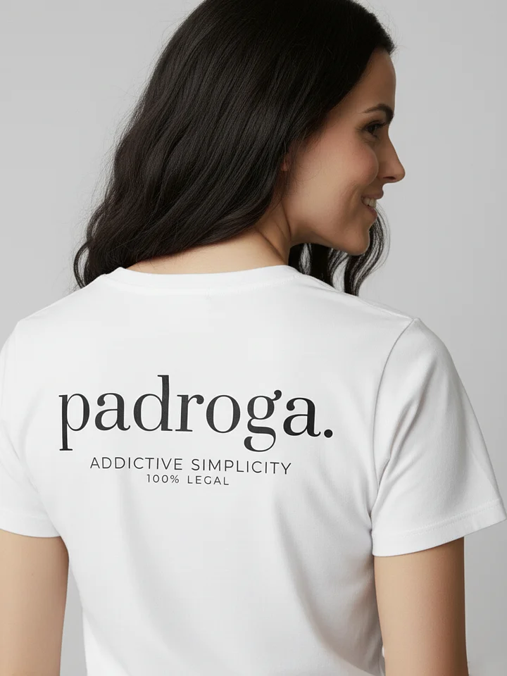 padroga. essentials white tshirt Francisco Llamas design product image (2)