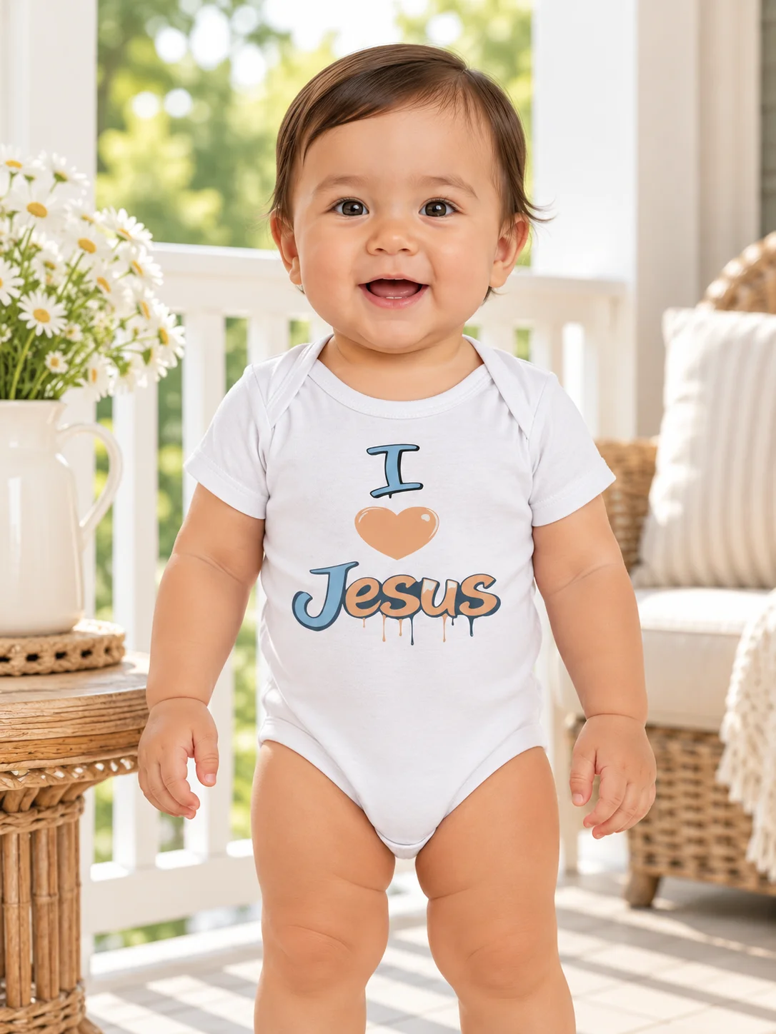 I Love Jesus Baby Bodysuit product image (3)