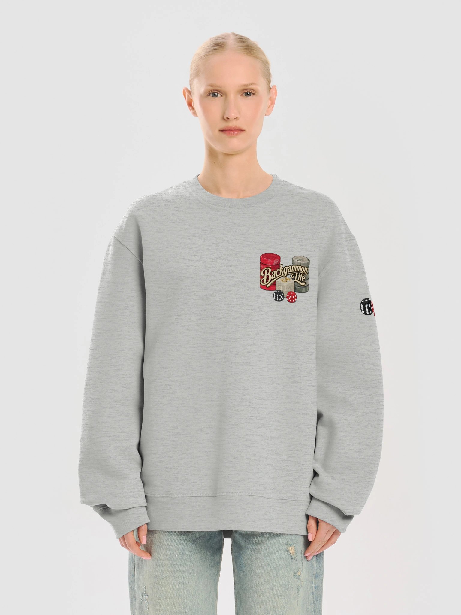 Backgammon Life Dice & Checkers Sweatshirt product image (9)