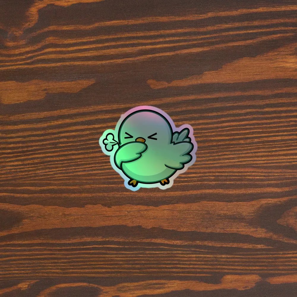 germdove logo holo sticker product image (3)