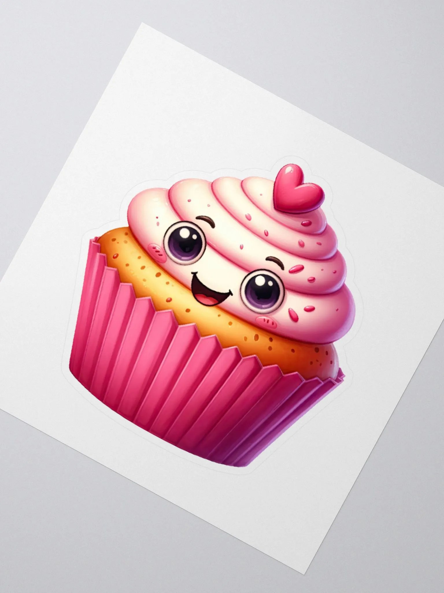 Cupcake Heart Sticker product image (3)