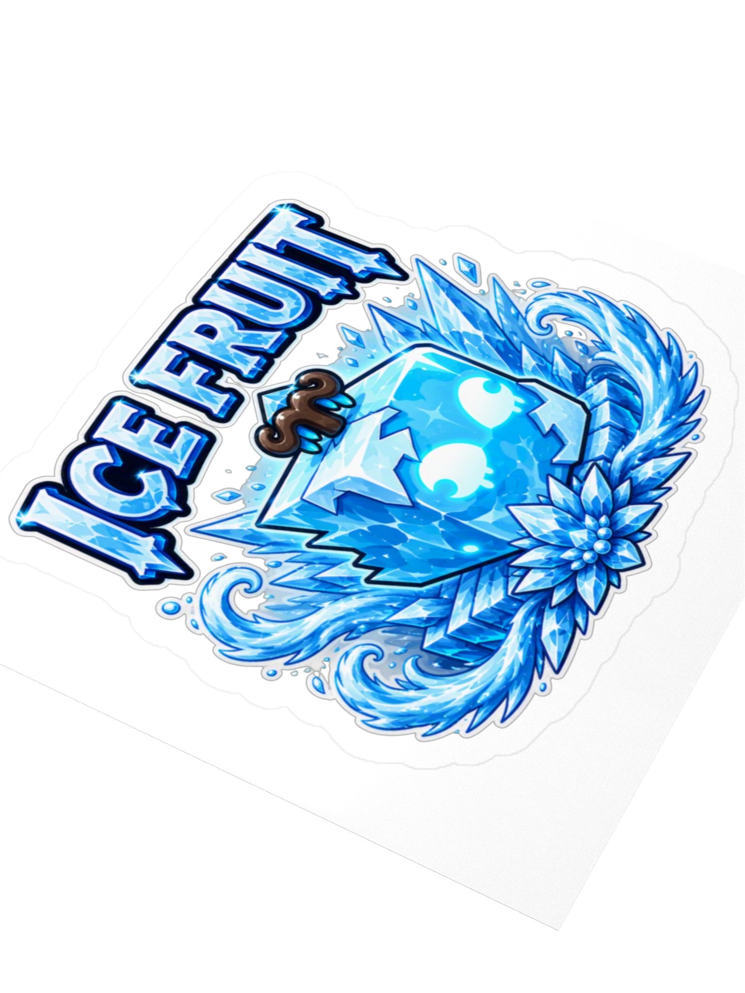Ice Fruit Sticker 3x3" Blox Fruits Gamer Gift For Kids product image (3)