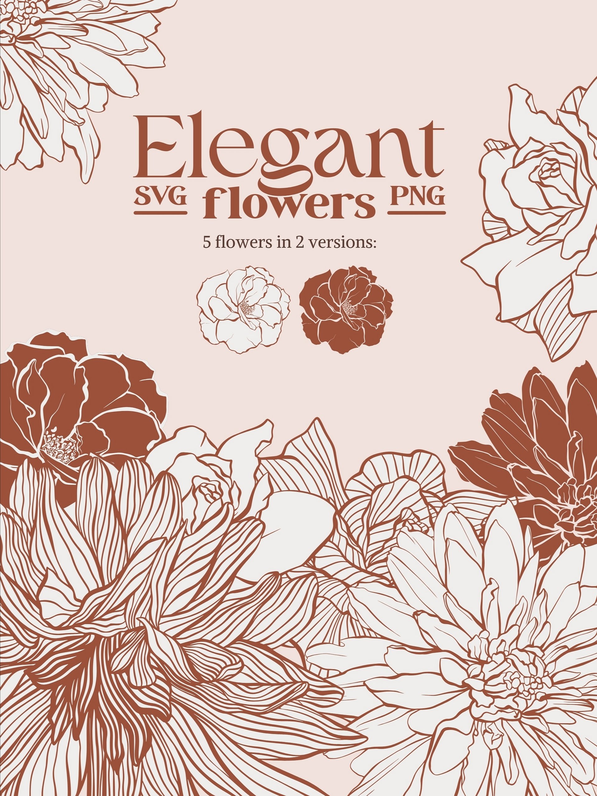 Elegant Floral Patterns Vector Collection product image (5)