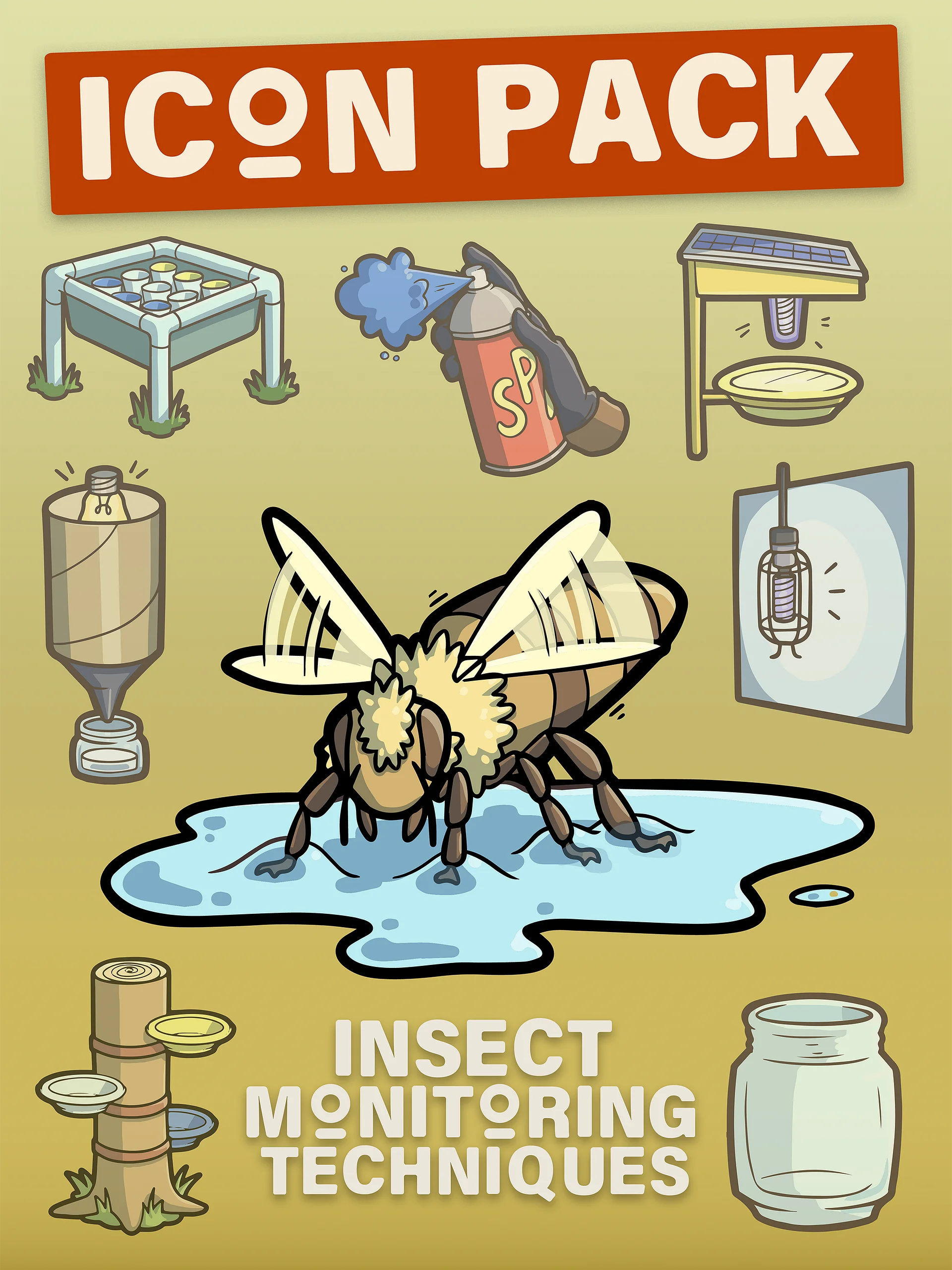 Insect Monitoring Techniques - Icon Pack product image (1)