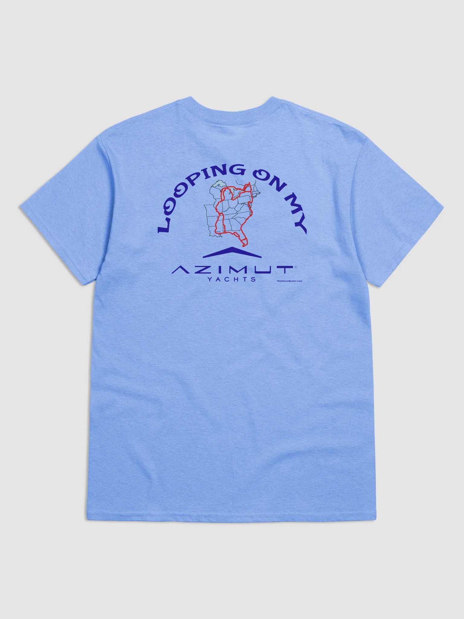 Looping On My Azimut - T-Shirt - Light Shirt w/Blue Logo product image (1)