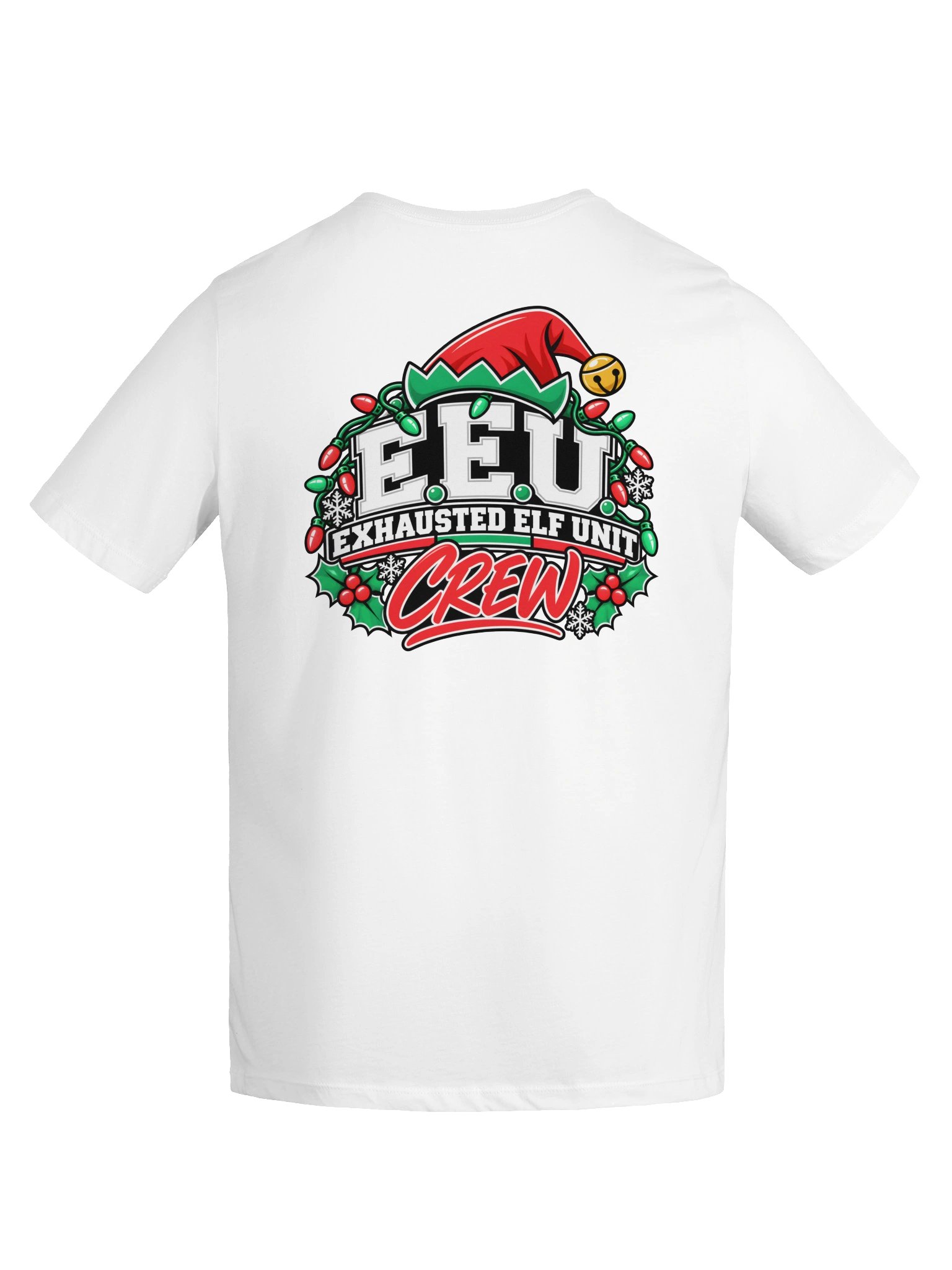 Exhausted Elf Unit Crew Women's Relaxed-Fit Tee | White product image (9)