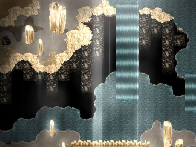 KR Crystal Cave Tileset for RPGs | Kokoro Reflections