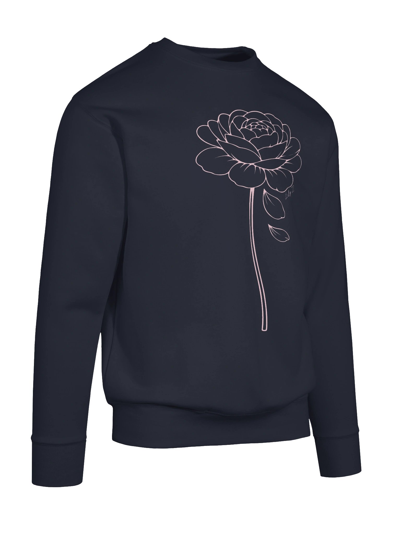 Rose “love hard” Sweatshirt (Dark Colours) product image (24)