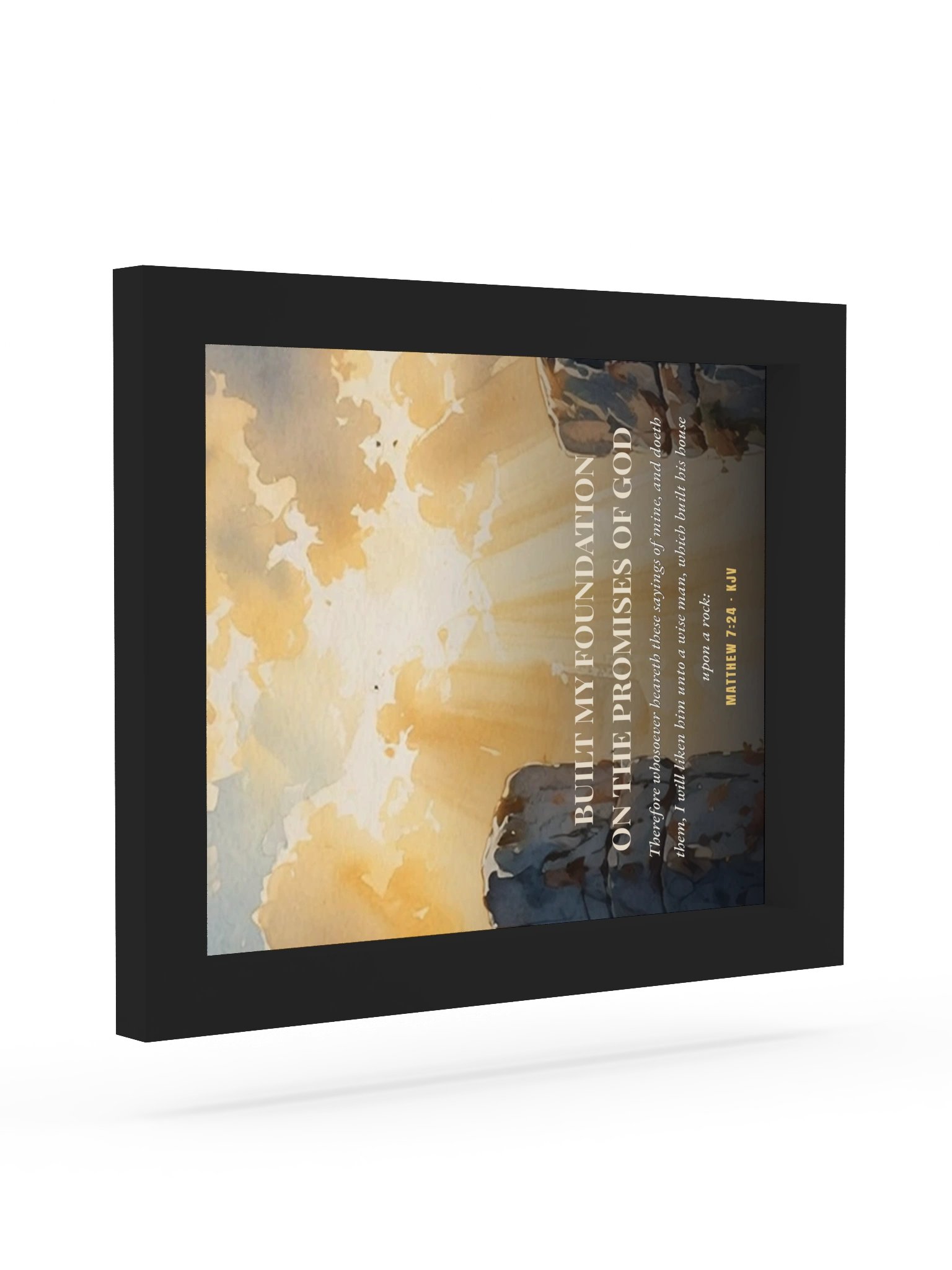 Built on the Promises — Matthew 7:24 Wall Art product image (7)