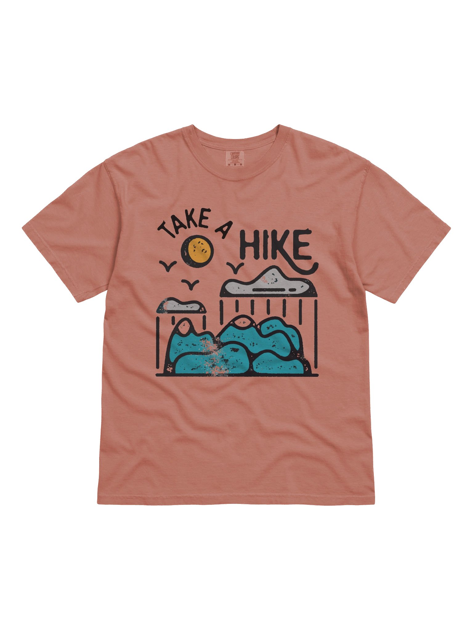 Hike Retro Shirt – Vintage Mountain Landscape Graphic Tee, Outdoor Adventure Aesthetic product image (1)