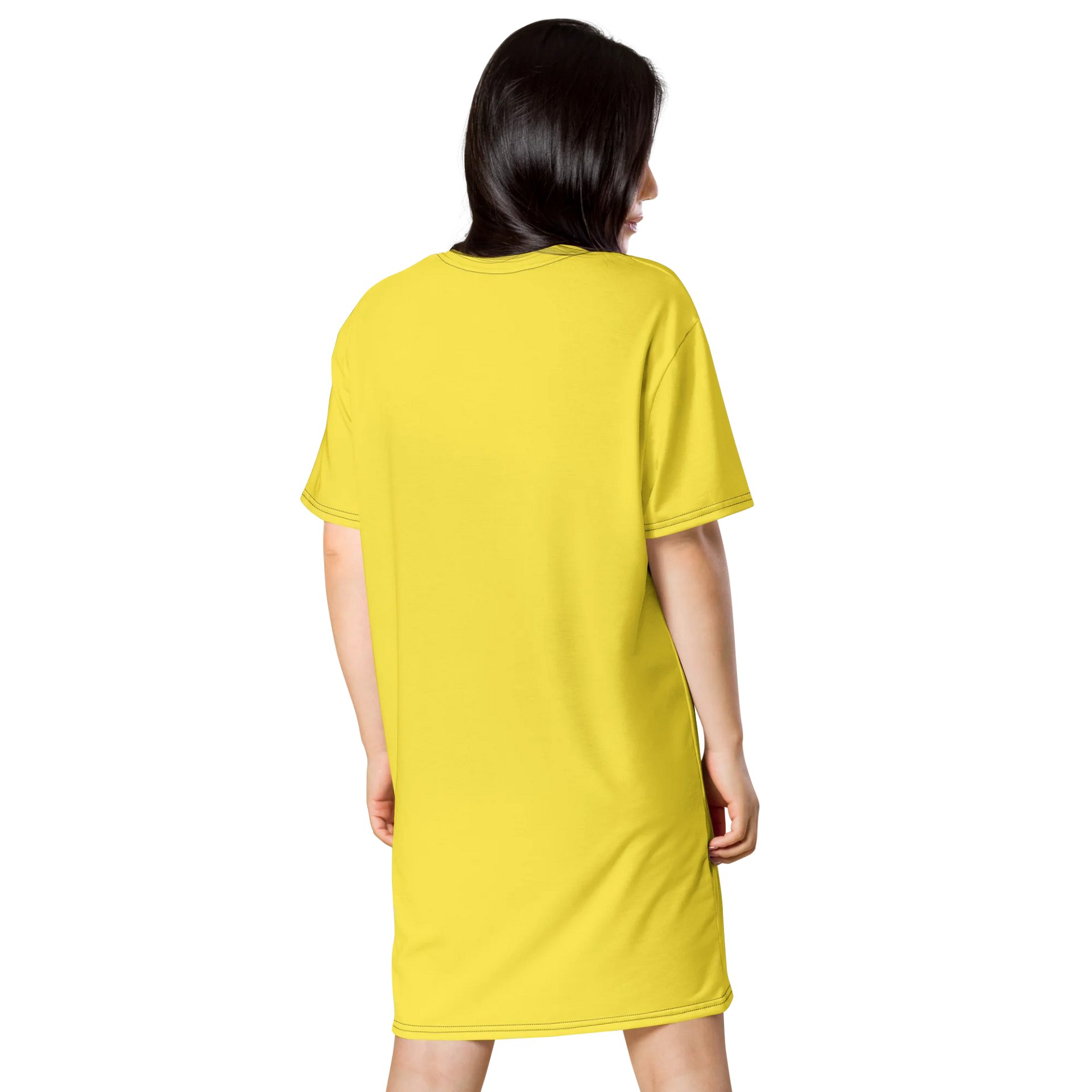 Oversized T-Shirt Dress - Stretchy Paris Daisy, Sizes 2XS-6XL product image (2)