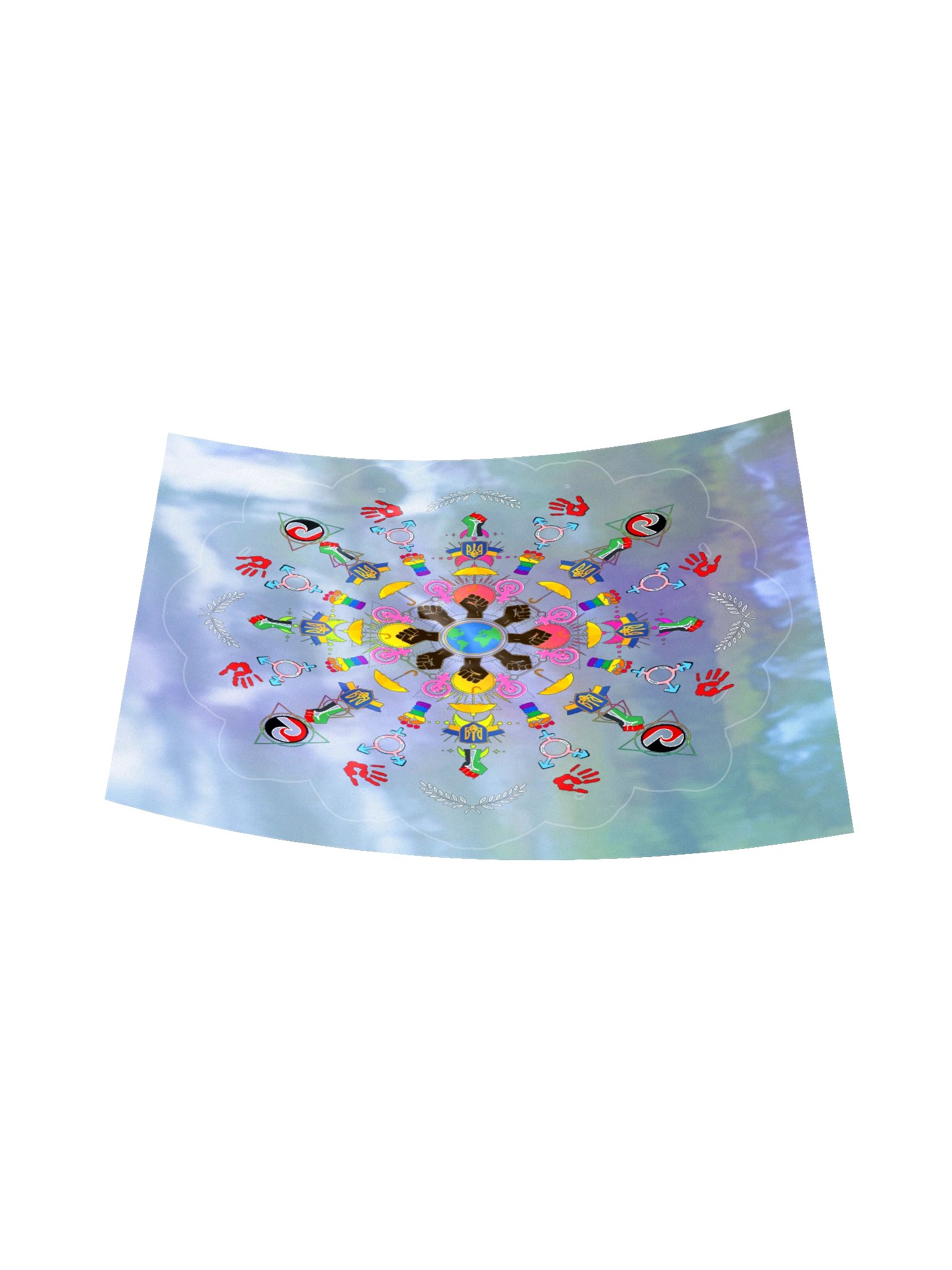 Fist Mandala Holographic Sticker Sheet product image (16)