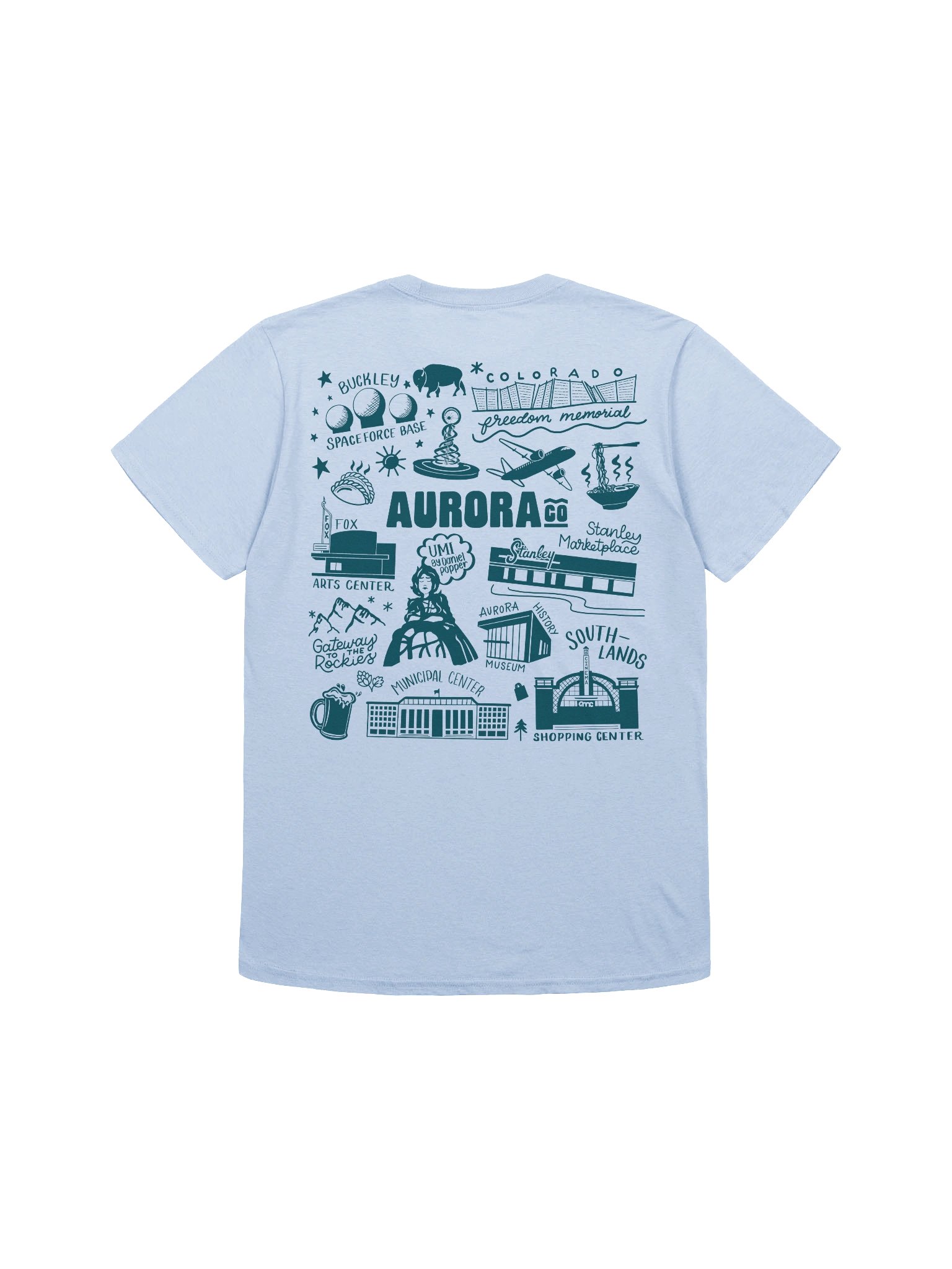 Aurora Landmarks T-Shirt product image (2)