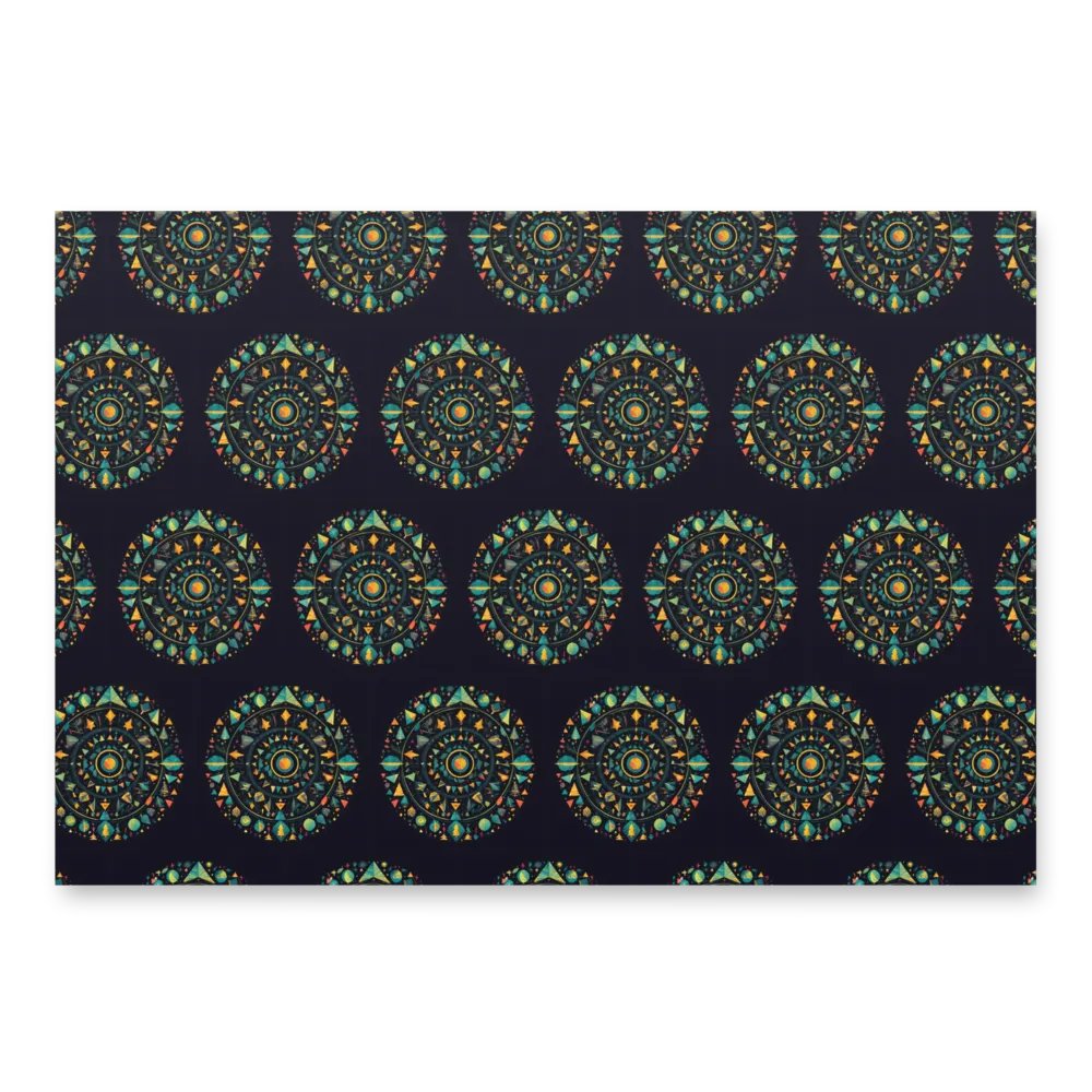 Circular Christmas Wrapping Paper Sheets product image (2)