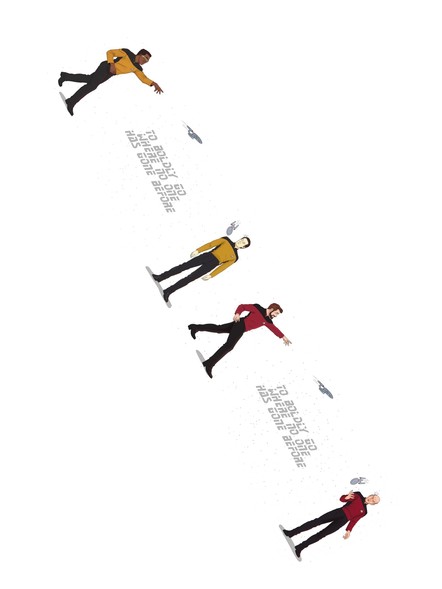 Reckless Landing - White Text product image (2)
