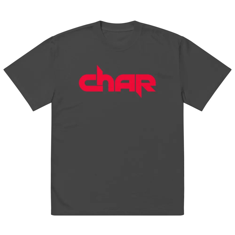Char Angular Logo Red Oversized Tee product image (2)