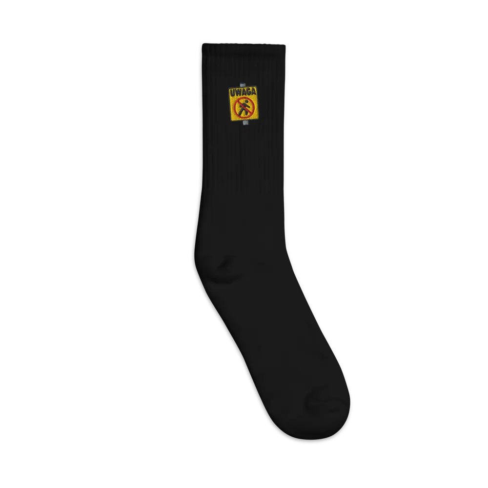UWAGA Attention Crew Socks product image (2)