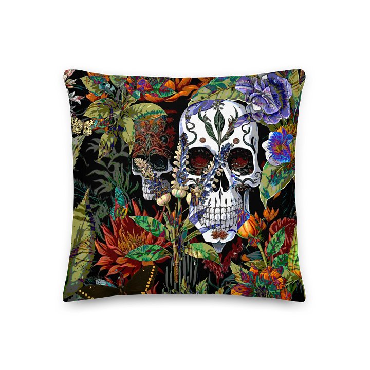 Jardín de Almas (Garden of Souls) by Edward Martin Linen Feel All-Over Print Pillow product image (1)