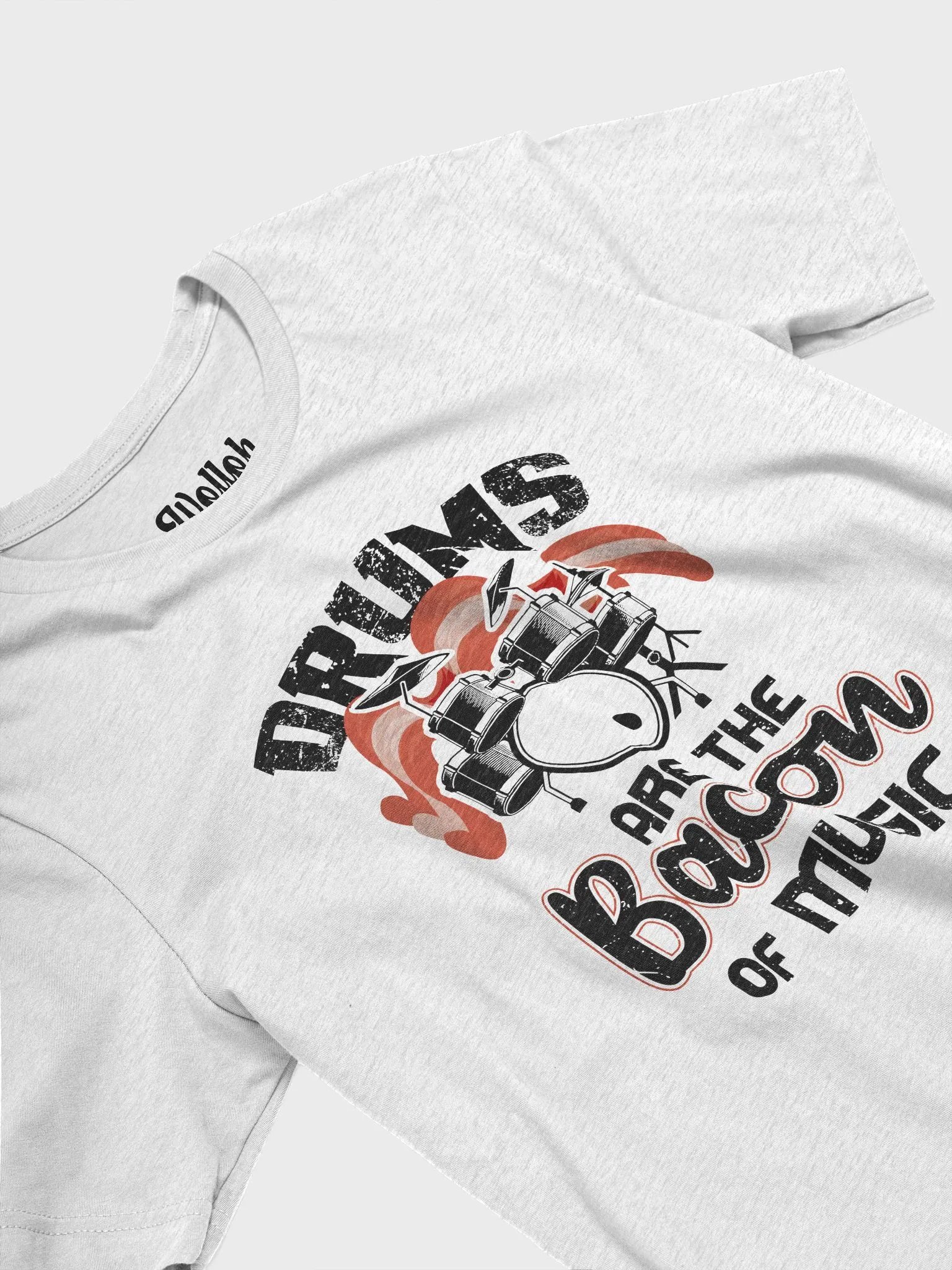 Drums Are the Bacon of Music – Graphic Tee for Musicians Who Love Bacon and Drums product image (4)